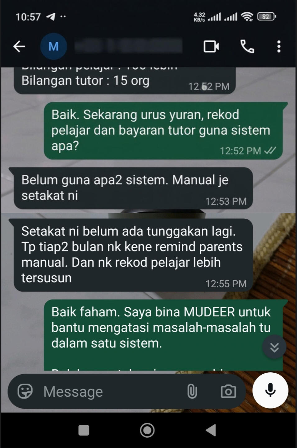 Follow yuran manual setiap bulan Follow yuran manual setiap bulan