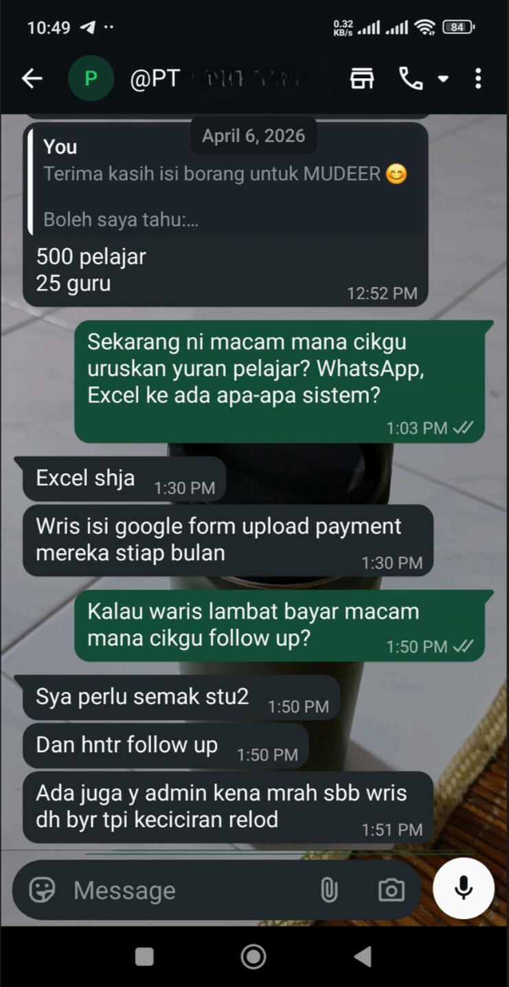 Keciciran rekod bayaran Keciciran rekod bayaran