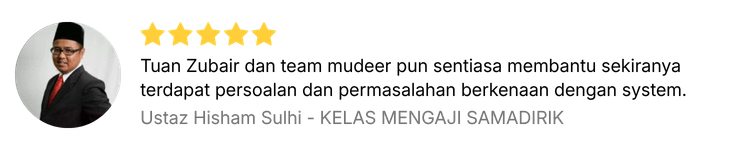 Testimonial Kelas Mengaji Samadirik